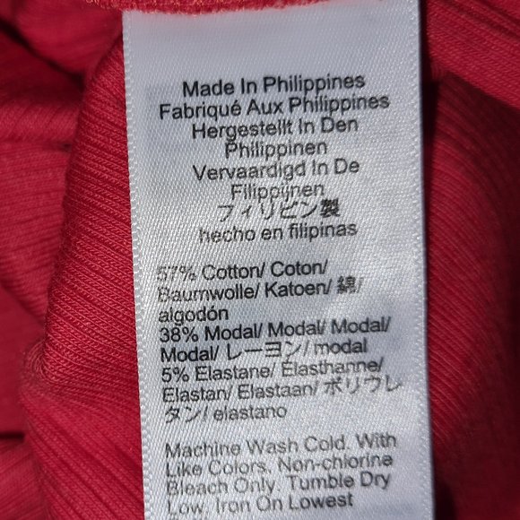 J.Crew NWT Red One-shoulder Rib Ruffle Top S - Picture 5 of 7